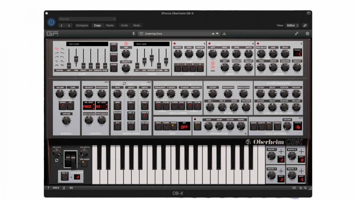 Gforce Oberheim OB-X